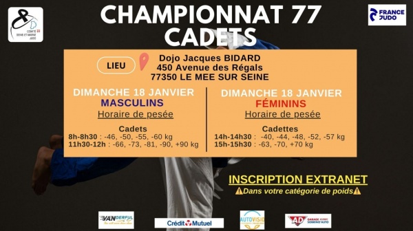 Championnat de Seine et Marne Cadets/ Cadettes